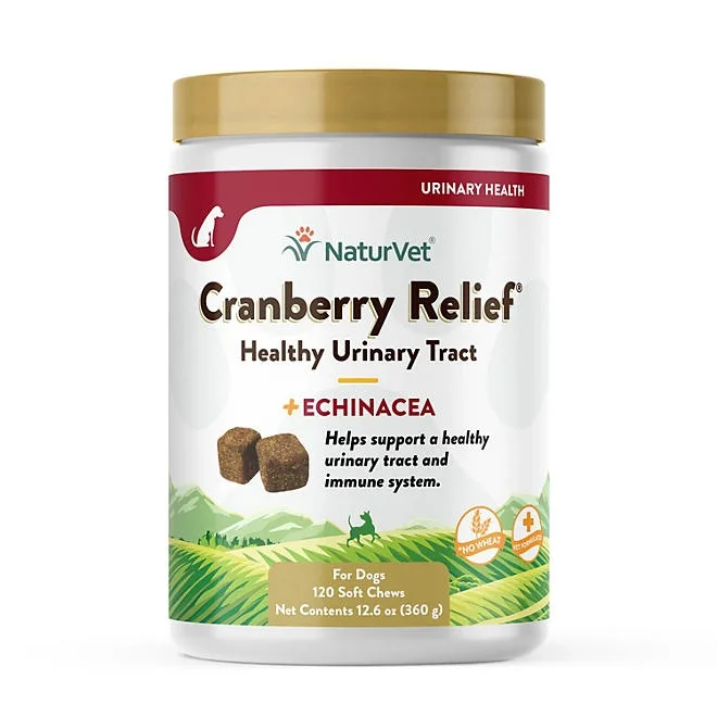 NaturVet, Cranberry Relief Plus Echinacea Soft Chews for Dogs, 120 ct. 2