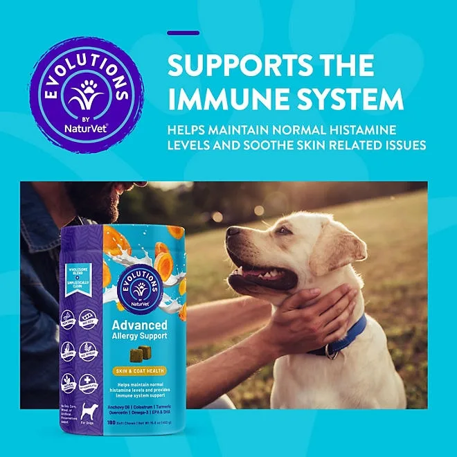 Evolutions by NaturVet, Advanced Allergy Soft Chews for Dogs, 180 ct. 4