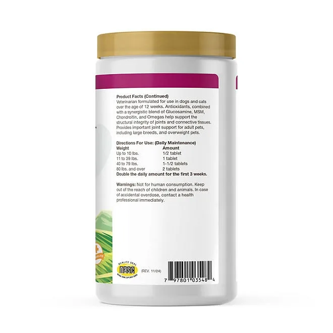 NaturVet, Glucosamine-DS Plus Level 2 Time Release Tablets for Dogs or Cats, 240 ct. 4