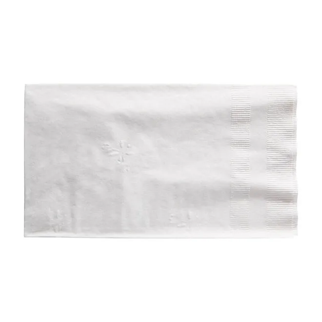 Marathon 1/8 Fold 2-Ply White Dinner Napkin, 12 pks., 100 napkins/pk. 5