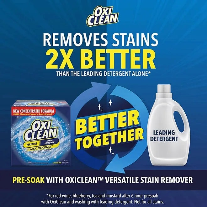 OxiClean Concentrated Max Efficiency Versatile Stain Remover Powder 8.08 lbs. 5