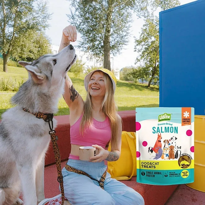 UBite Adult Dog and Cat Salmon Freeze Dried Treats, 16 oz. 5