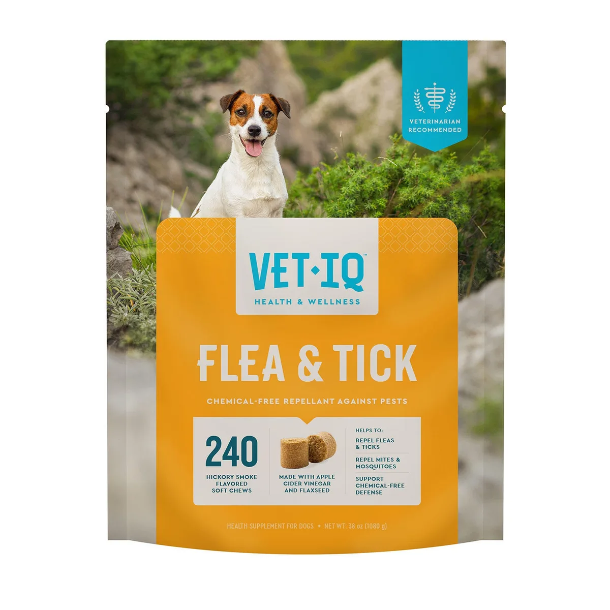 VetIQ Flea & Tick; Tick Supplement for Dogs, 240 ct.
