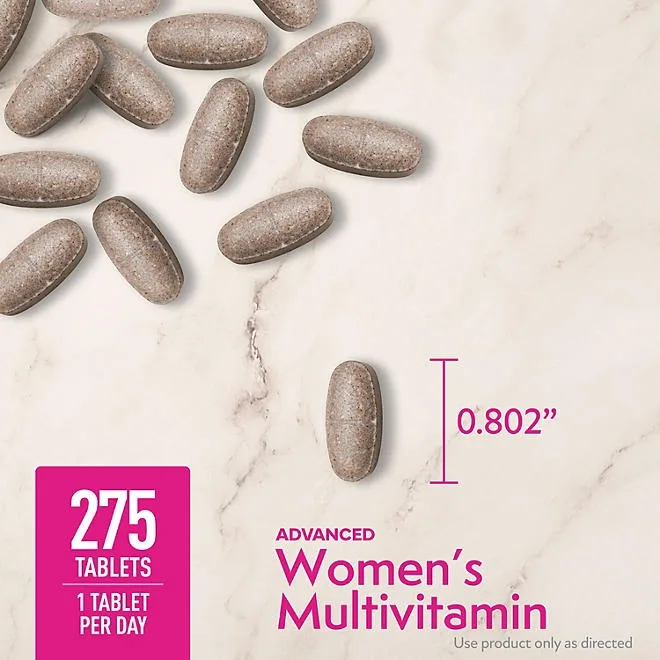 Member's Mark Advanced Women's Multivitamin Tablets, 275 ct. 4
