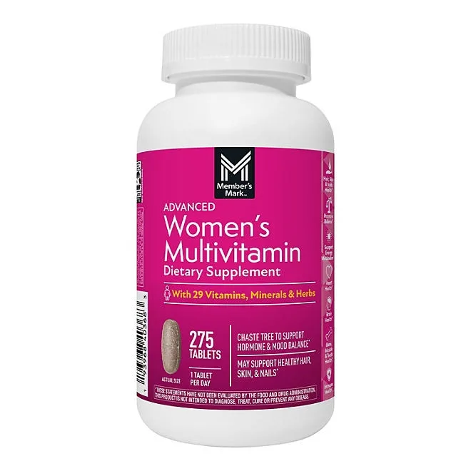 Member's Mark Advanced Women's Multivitamin Tablets, 275 ct. 2