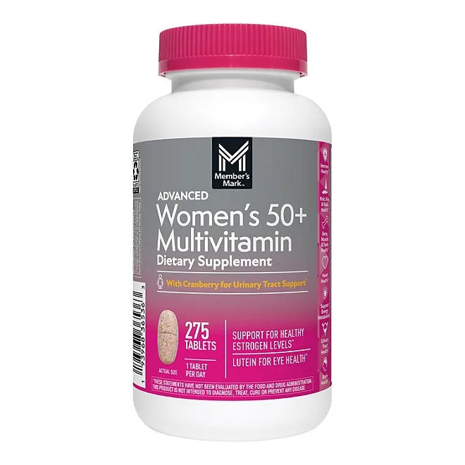 Member's Mark Advanced Women's 50+ Multivitamin Tablets, 275 ct. 2