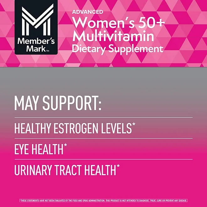 Member's Mark Advanced Women's 50+ Multivitamin Tablets, 275 ct. 5