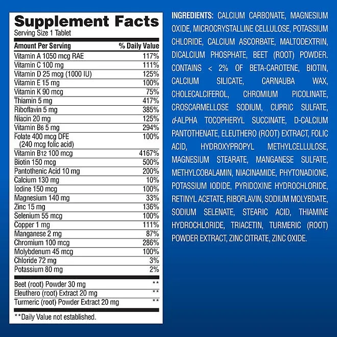 Member's Mark Advanced Men's Multivitamin Tablets, 275 ct. 3