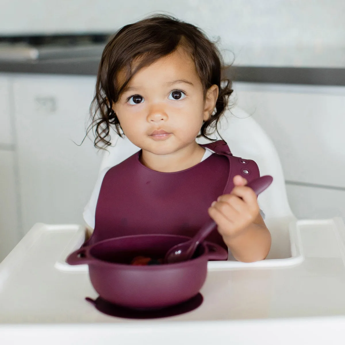 Foodie Silicone Feeding Set by Bazzle Baby, Choose Color 2