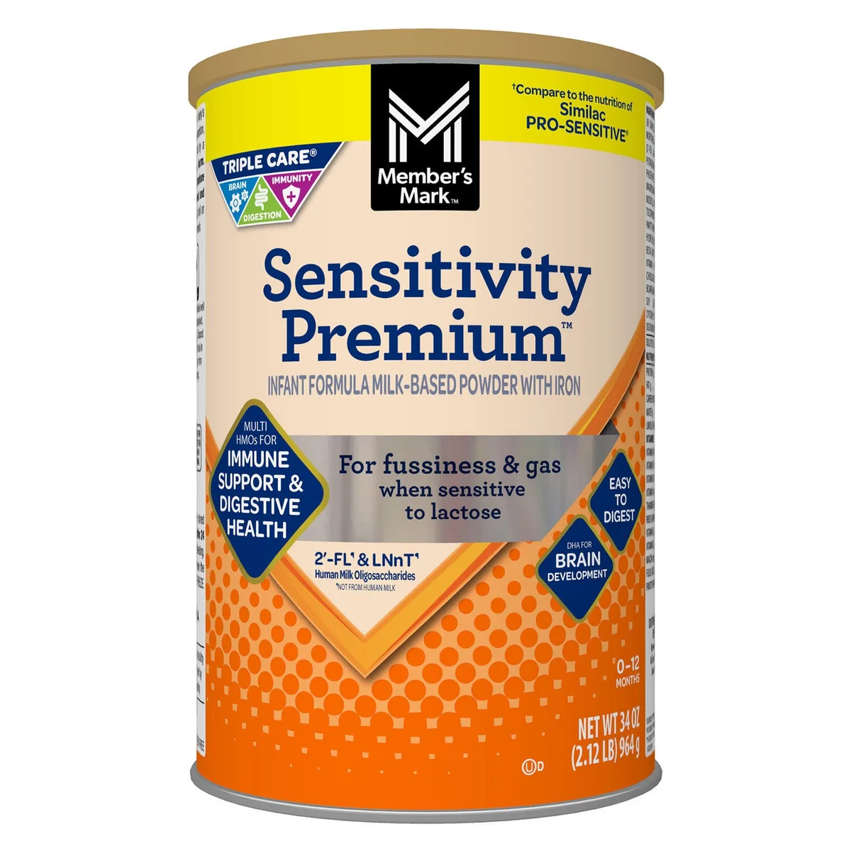 Member's Mark Sensitivity Premium Baby Formula, Choose Size