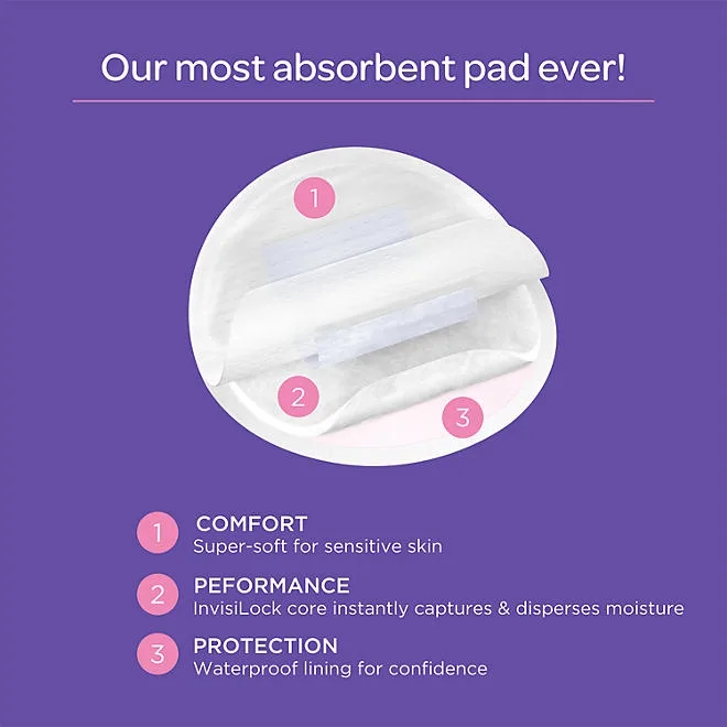 Lansinoh Stay-Dry Leak-Proof Nursing Pads, 100 ct. 3