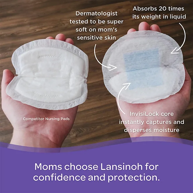 Lansinoh Stay-Dry Leak-Proof Nursing Pads, 100 ct. 4