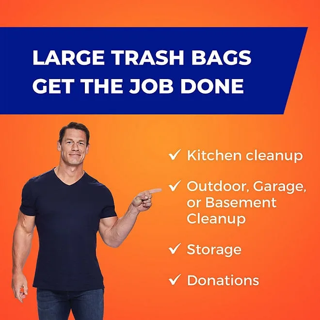 Hefty Ultra Strong Drawstring Trash Bags, Unscented 33 gal., 90 ct. 5