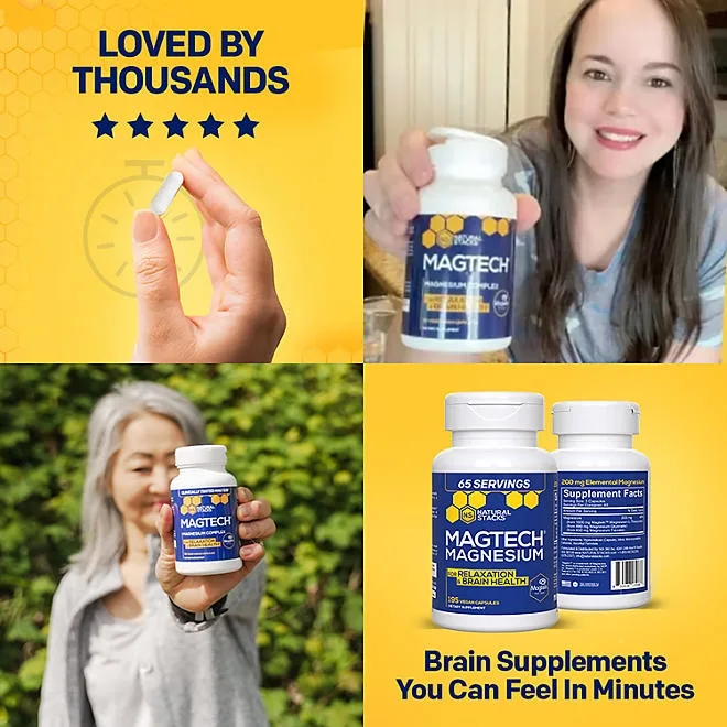 Natural Stacks MagTech Magnesium Capsules, 195 ct. 5