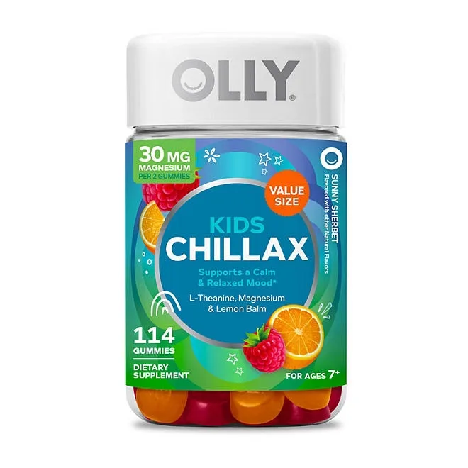 OLLY Kids Chillax Gummy, Sunny Sherbert, 114 ct. 2