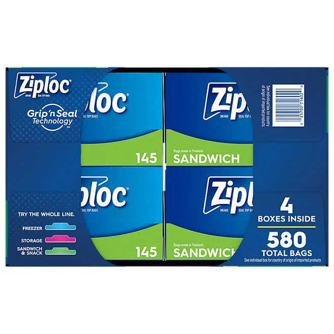 Ziploc Easy Open Tab Sandwich Bags, 580 ct. 3
