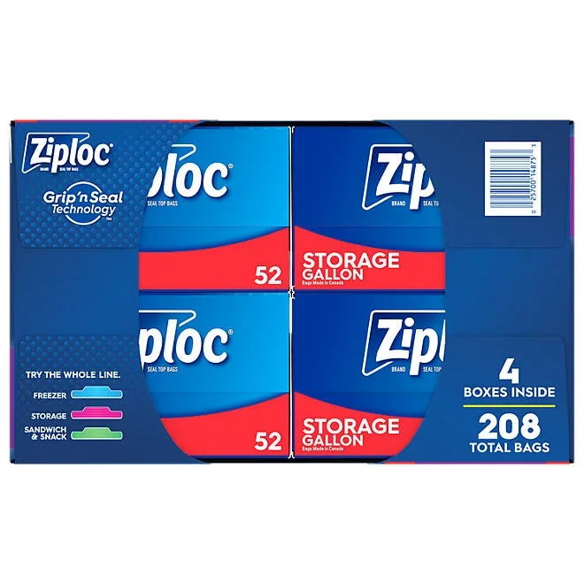 Ziploc Gallon Storage Bags, 208 ct. 3