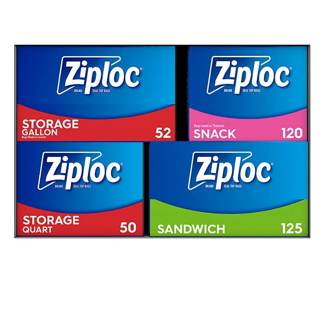 Ziploc Easy Open Bags Variety Pack with New Stay Open Design, 347 ct. 3