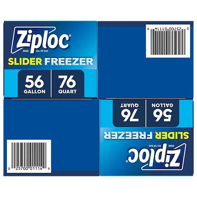 Ziploc Slider Freezer Bags, Variety Pack, 132 ct. 3