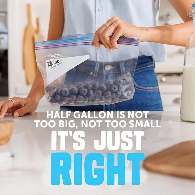Ziploc Half Gallon Freezer Bags, 160 ct. 4