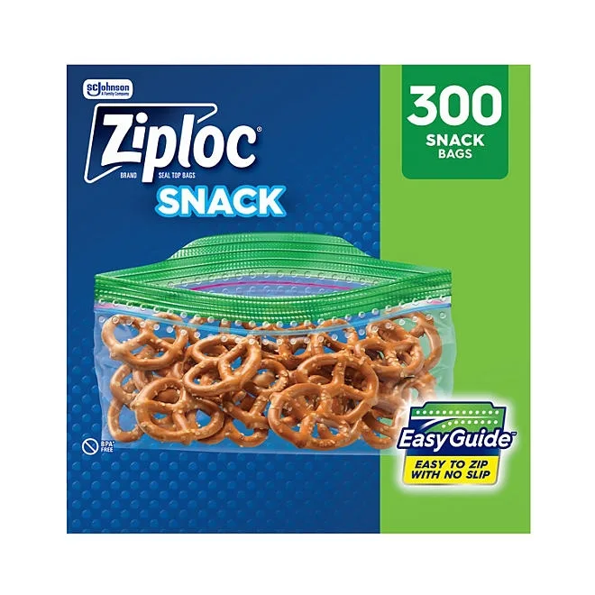 Ziploc Grip 'n Seal Top Snack Bags, 300 ct. 2