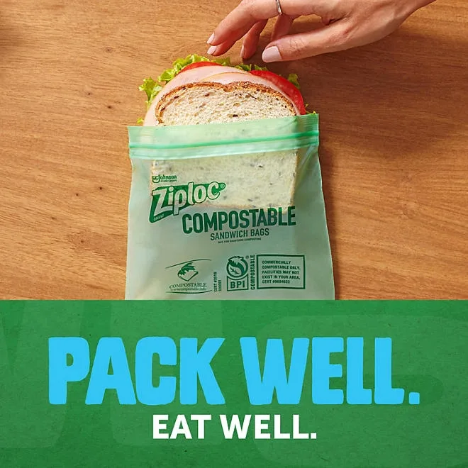 Ziploc Compostable Sandwich Bags, 80 ct. 5