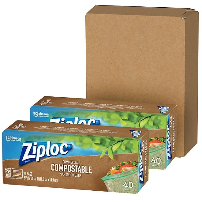 Ziploc Compostable Sandwich Bags, 80 ct. 3