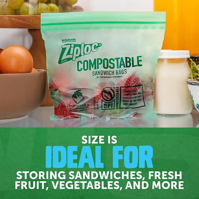 Ziploc Compostable Sandwich Bags, 80 ct. 4