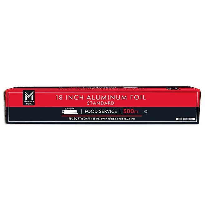 Member's Mark Standard Foodservice Aluminum Foil 18" x 500 ft. 2