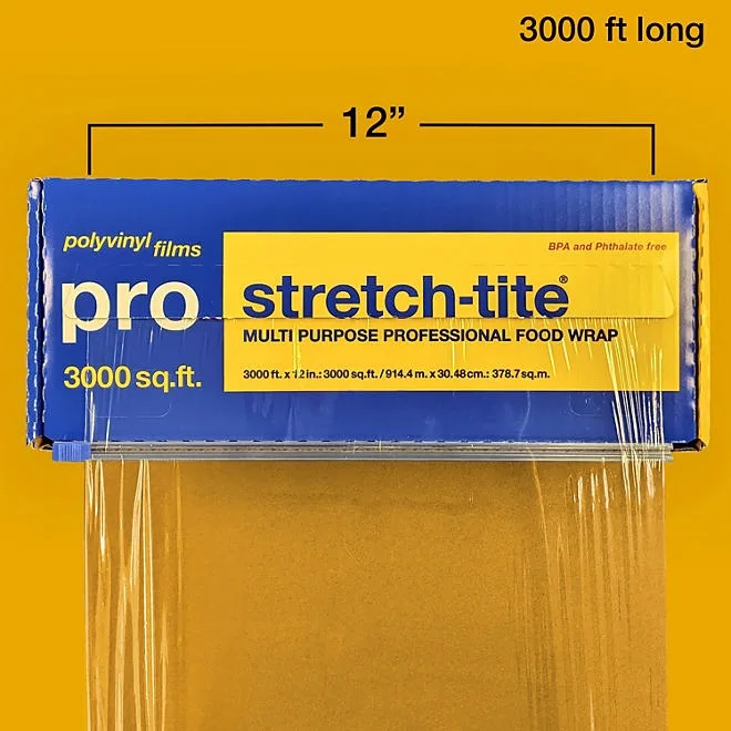 stretch-tite Pro Multi-Purpose Professional 12" Food Wrap, 3000 sq. ft. 3