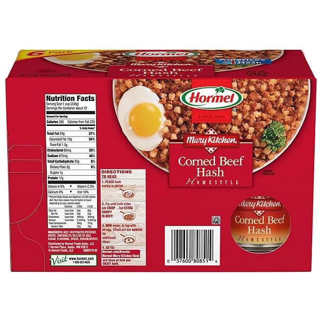Hormel Mary Kitchen Corned Beef Hash, 14 oz., 6 pk. 3