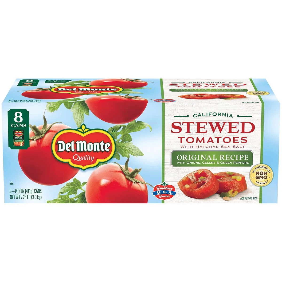 Del Monte Stewed Tomatoes 15.4 oz., 8 pk.