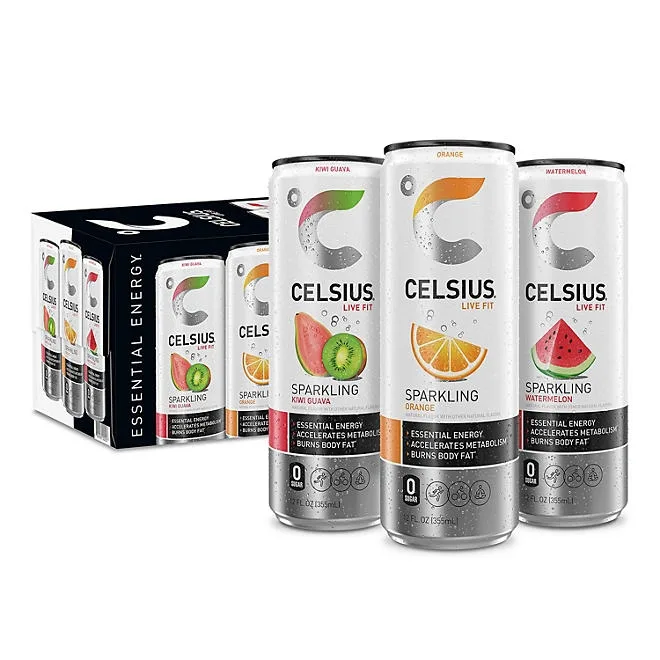 Celsius Sparkling Core Variety Pack, 12 fl. oz., 18 pk. 2