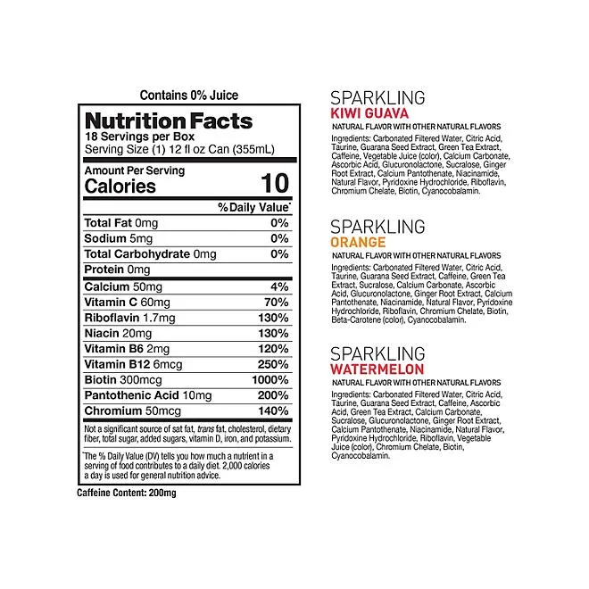Celsius Sparkling Core Variety Pack, 12 fl. oz., 18 pk. 3