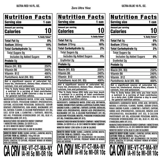 Monster Energy Ultra Variety Pack 16 fl. oz., 24 pk. 3