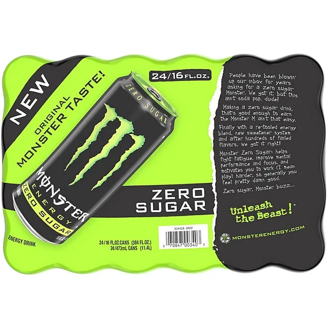 Monster Energy Zero Sugar 16 fl. oz., 24 pk. 4