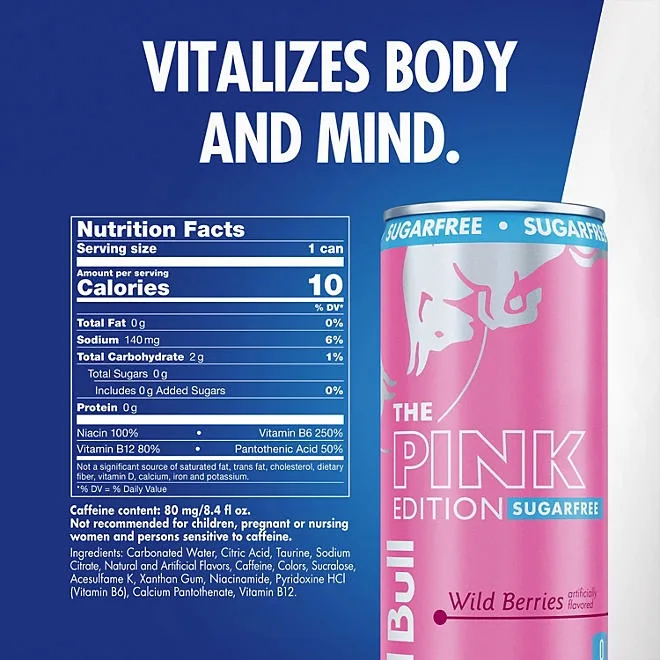 Red Bull Sugar Free Pink Edition 8.4 fl. oz., 24 pk. 3