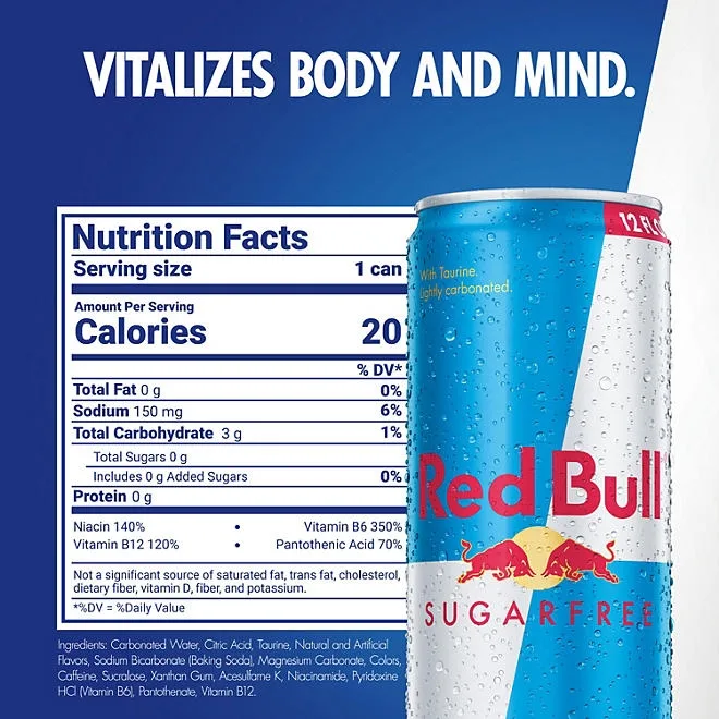 Red Bull Sugar-Free Energy Drink 12 fl. oz., 24 pk. 3