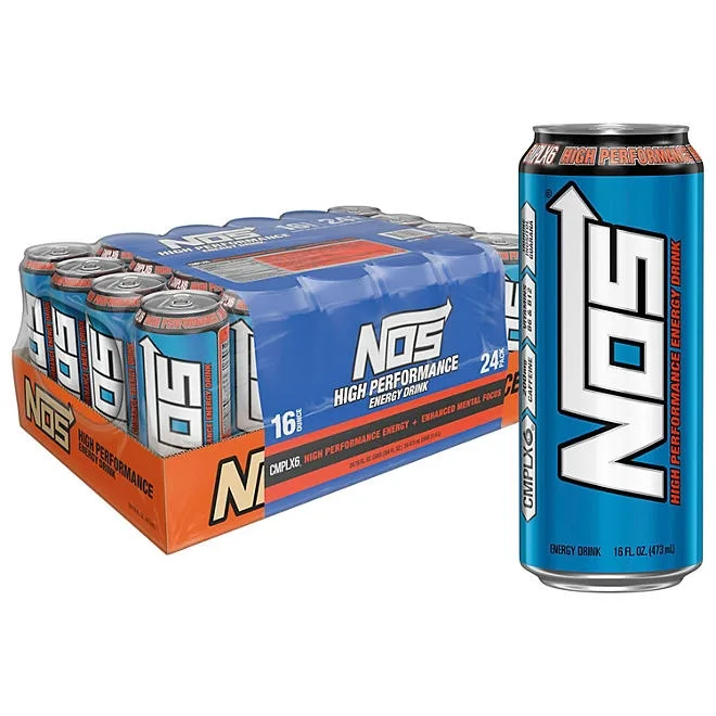 NOS High Performance Energy Drink, 16 fl. oz., 24 pk. 2
