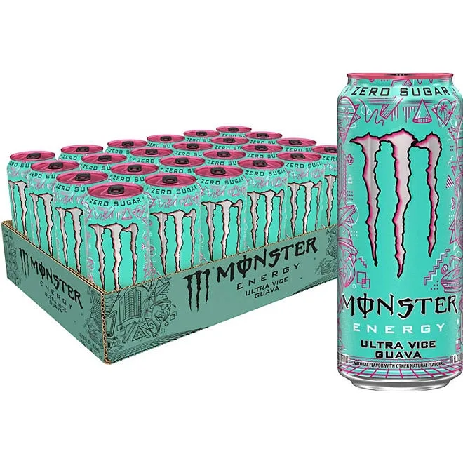 Monster Ultra Vice Guava, 16 fl. oz., 24 pk. 2