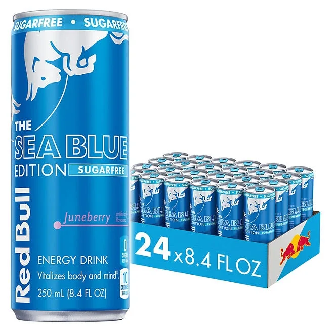 Red Bull Sugar Free Sea Blu Edition 8.4 fl. oz., 24 pk. 2