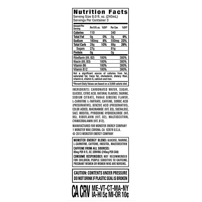Monster Energy Mega Can Original 24 fl. oz., 12 pk. 3
