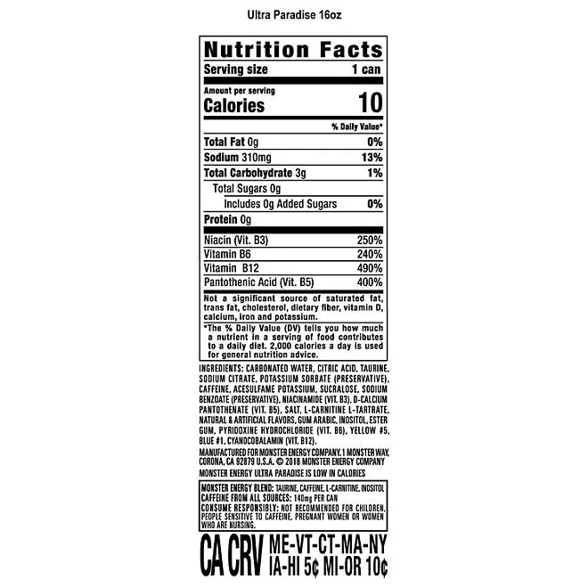 Monster Energy Ultra Paradise 16 fl. oz., 24 pk. 3