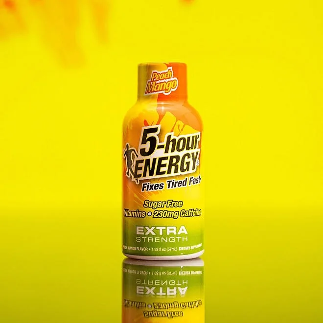 5-hour ENERGY Shot, Extra Strength, Peach Mango 1.93 oz., 24 pk. 4