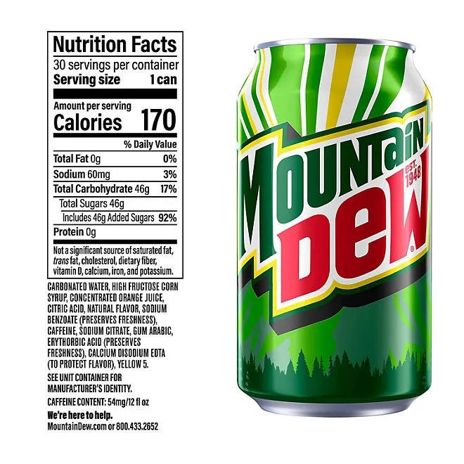 Mountain Dew 12 oz., 30 pk. 3