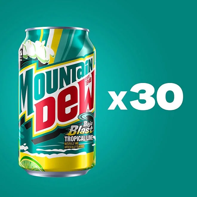 Mountain Dew Baja Blast 12 fl. oz., 30 pk. 4