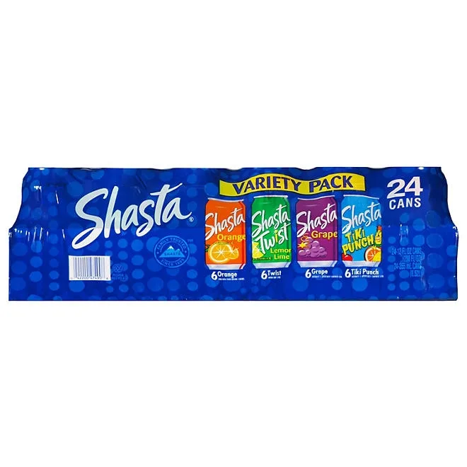 Shasta Soda Variety Pack 12 fl. oz., 24 pk. 2