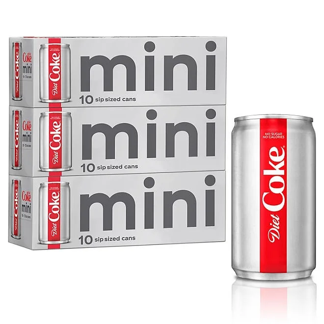 Diet Coke Soda Mini Cans, 7.5 fl. oz., 30 pk. 2