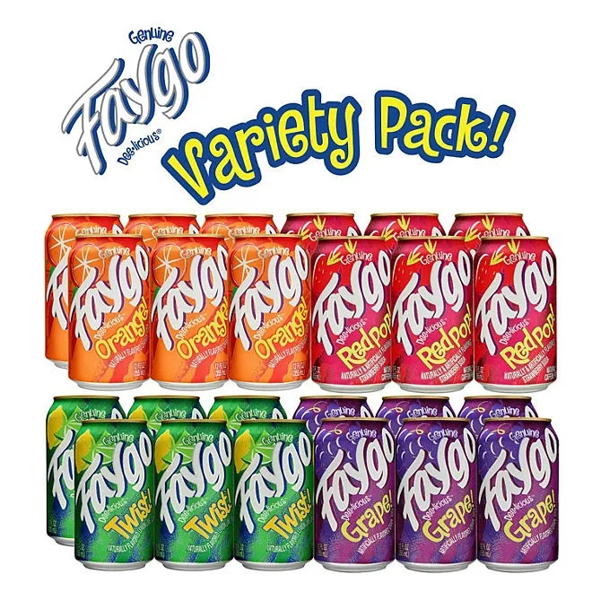 Faygo Soda Variety Pack 12 fl. oz., 24 pk. 4
