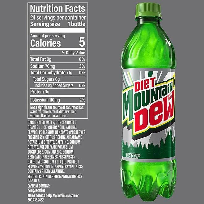 Diet Mountain Dew 16.9 fl. oz., 24 pk. 3
